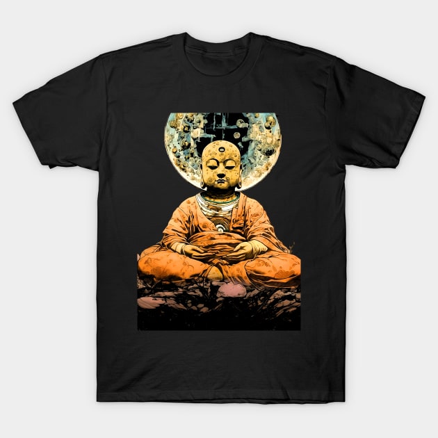 Introspection: The Profound Journey Within (Knock Out: on a Dark Background) T-Shirt by Puff Sumo